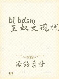 bl bdsm主奴文现代