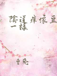 阴道痒像豆腐渣一样