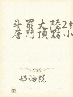 斗罗大陆2绝世唐门顶点小说