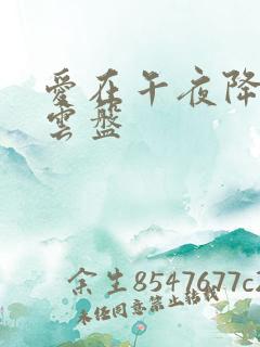 爱在午夜降临前云盘