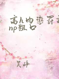 高h肉惩罚调教np粗口