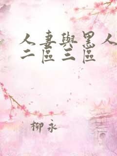 人妻与黑人一区二区三区