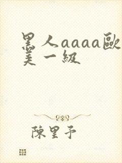 黑人aaaa欧美一级