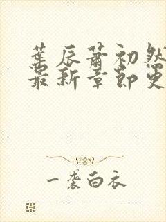 叶辰萧初然小说最新章节更新