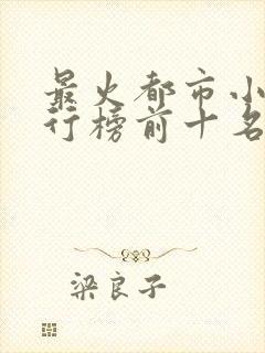 最火都市小说排行榜前十名已完结