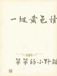 一级黄色情人片