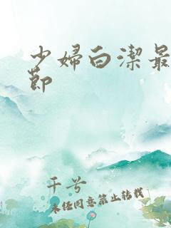 少妇白洁最新章节