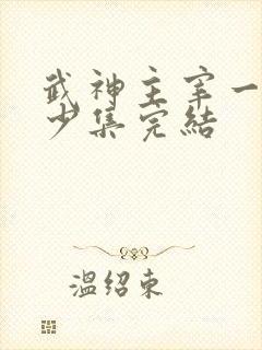 武神主宰一共多少集完结