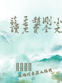 苏柔赵刚小说阅读免费全文最新章节