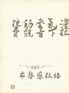 狼的香气漫画免费观看下拉式