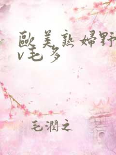 欧美熟妇野战av毛多