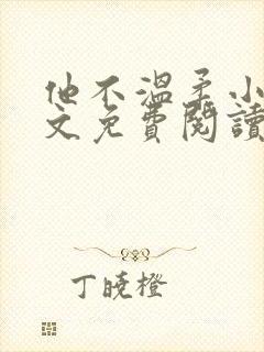 他不温柔小说全文免费阅读无弹窗