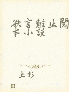 欲言难止阅读全本小说