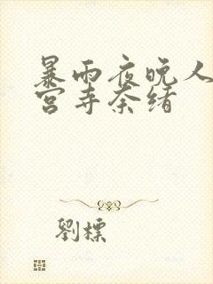 暴雨夜晚人妻神宫寺奈绪