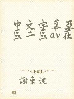 中文字幕亚洲一区二区av在线