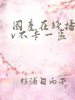 国产在线播放av不卡一区