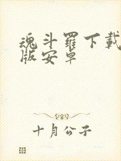 魂斗罗下载单机版安卓