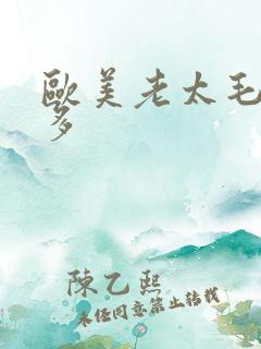 欧美老太毛多水多