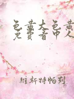 色黄大色黄女片免费看中人