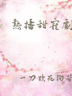 热播甜宠剧排行