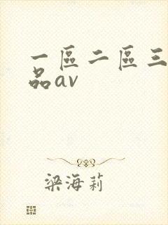一区二区三区精品av