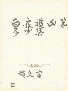 白夜追凶第二季多少集