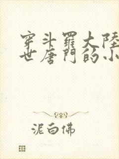 穿斗罗大陆2绝世唐门的小说