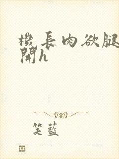 机长肉欲腿上张开h