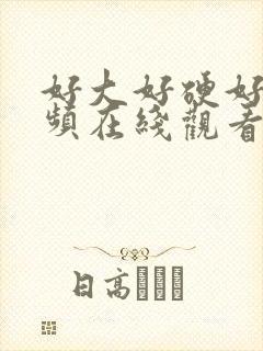 好大好硬好爽视频在线观看