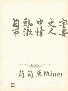 日韩中文字幕都市激情人妻