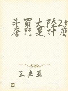 斗罗大陆2绝世唐门是什么时候出的