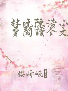 林晚陈浩小说免费阅读全文最新章节