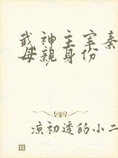 武神主宰秦尘的母亲身份