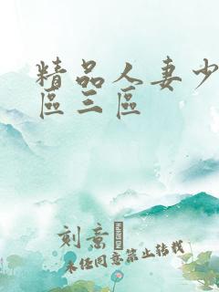 精品人妻少妇二区三区