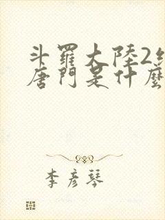 斗罗大陆2绝世唐门是什么时候出的