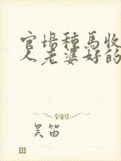 官场种马收服别人老婆好的小说