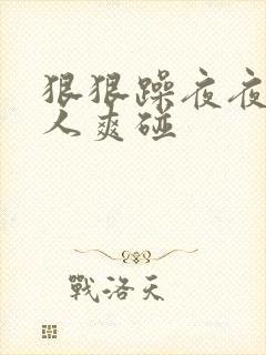 狠狠躁夜夜躁人人爽碰