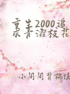 重生2000追求青涩校花同桌开始最新更新章节