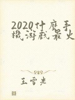 2020什么手机游戏最火