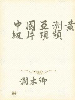 中国亚洲黄色一级片视频