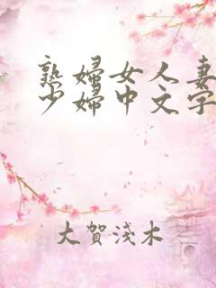 熟妇女人妻丰满少妇中文字