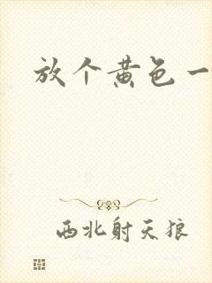 放个黄色一级片