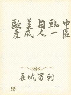 欧美日韩中文国产成人一区