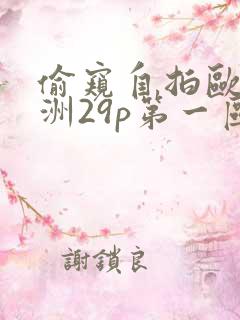 偷窥自拍欧美亚洲29p第一区