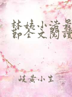 林姨小浩最新章节全文阅读