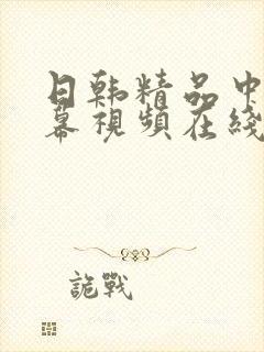 日韩精品中文字幕视频在线观看