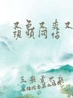 又色又爽又黄的视频网站