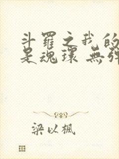 斗罗之我的武魂是魂环 无弹窗