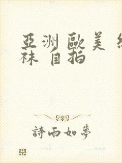 亚洲 欧美 丝袜 自拍