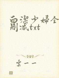 白洁少妇全文无删减txt